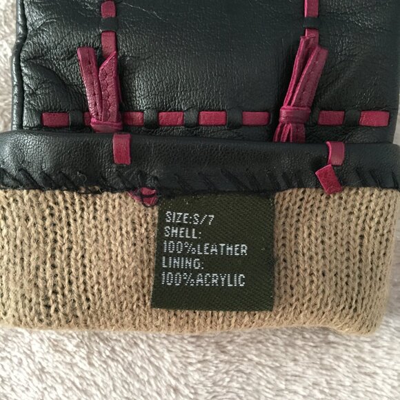 Leather gloves sz 7 - Picture 7 of 8